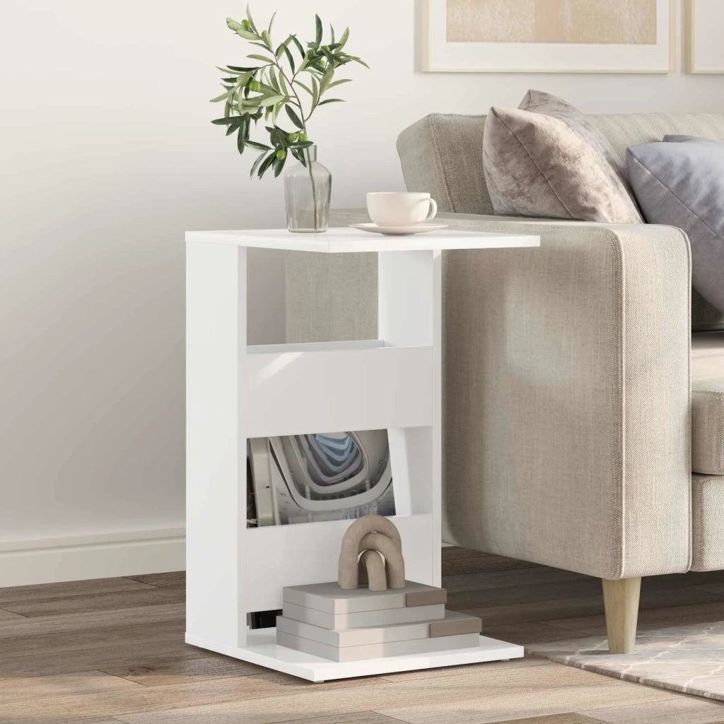 Tavolo laterale Bianco 40 x 35 x 60,5 cm Legno multistrato 8000340