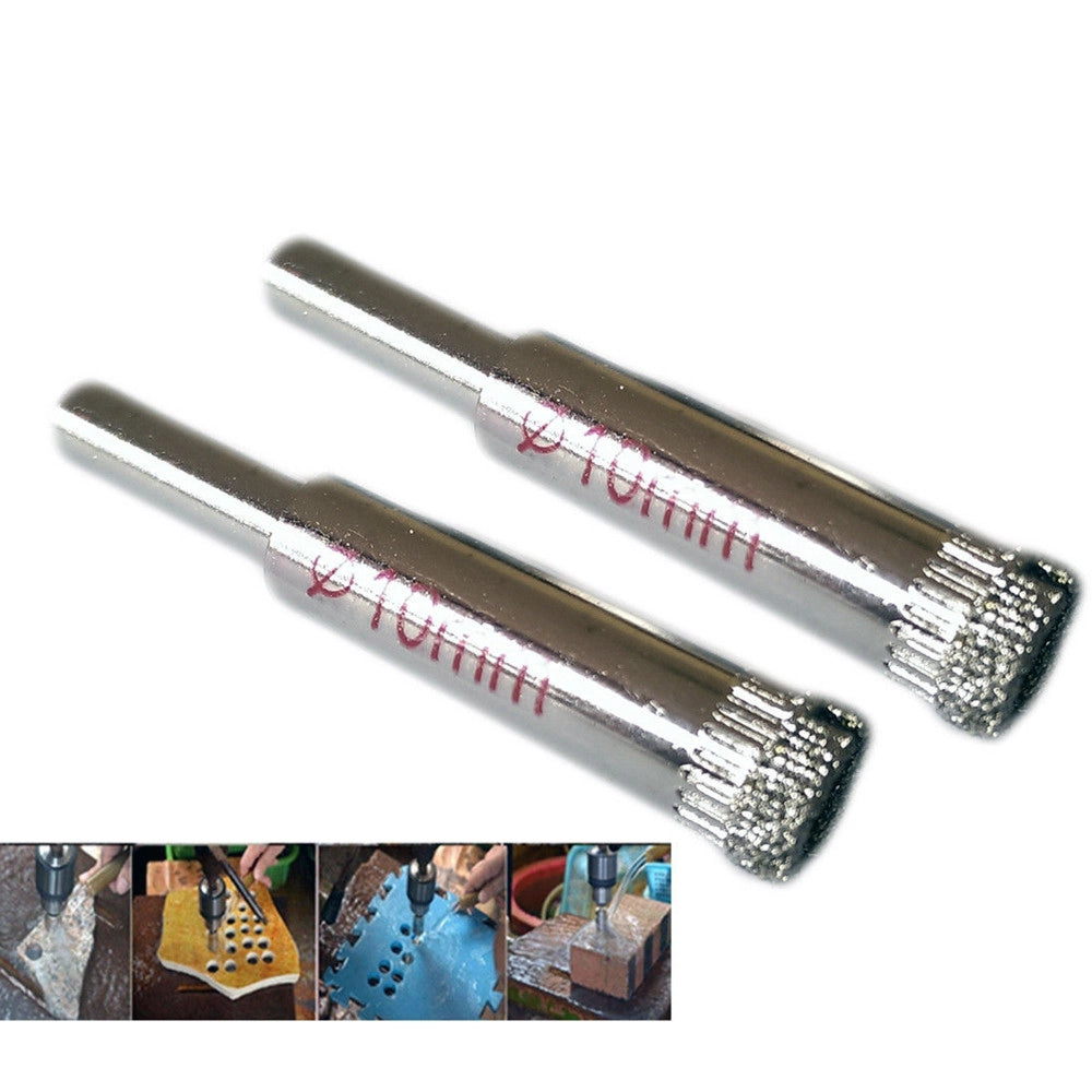 Trade Shop - Punta Trapano Diamantata Per Piastrelle Porcellana Vetro Ceramica Marmo ø 10mm -