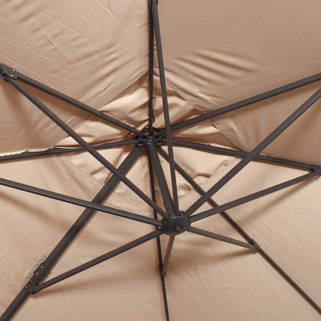 Ombrellone rettangolare, 3x4m, beige