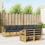 Set di divani da esterno 8 pcs Bianco e Antracite