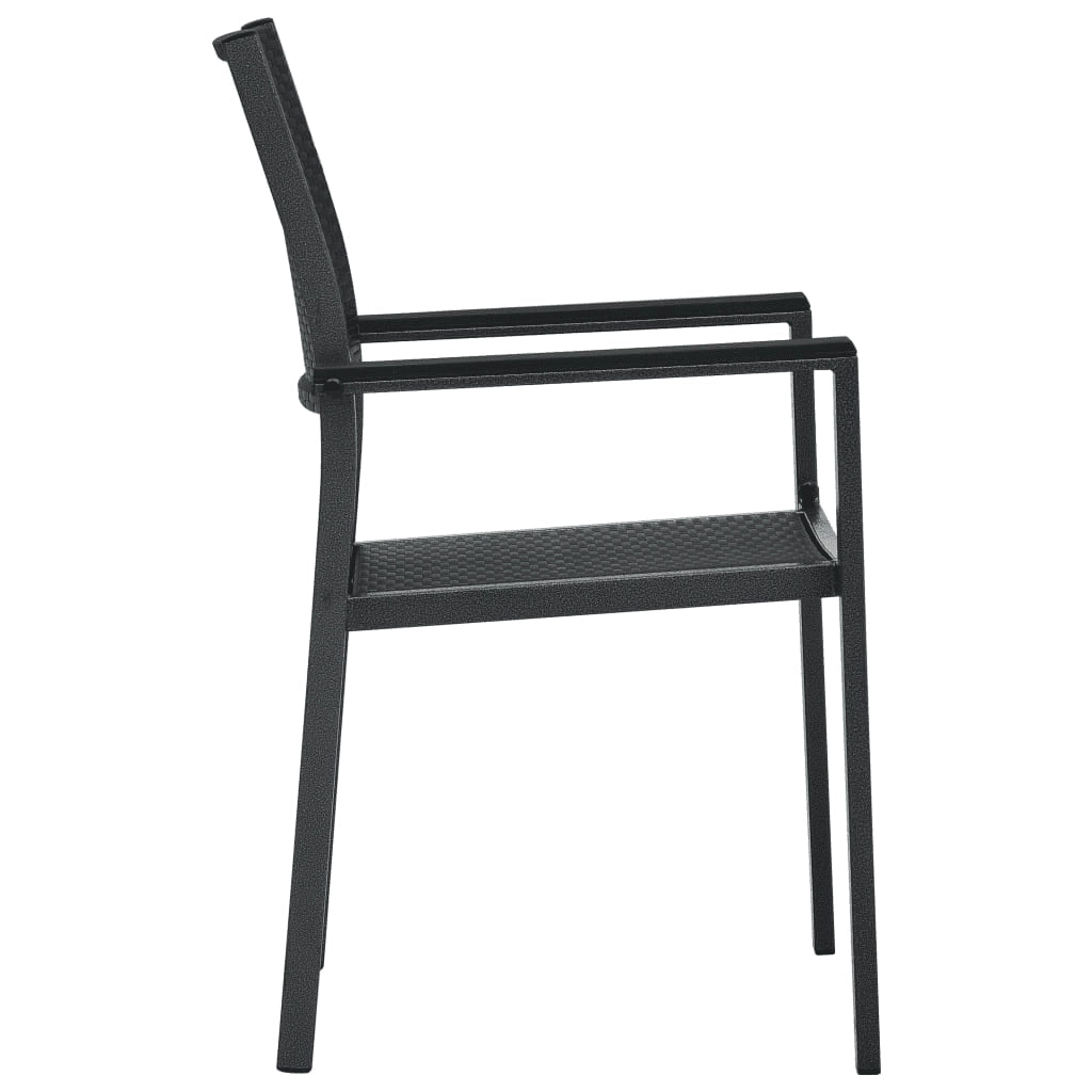 Set da Pranzo da Giardino 5 pz Nero 3099276