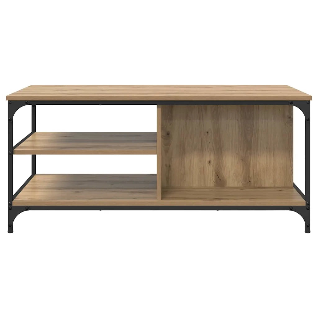 Tavolino da salotto Rovere artigianale 100 x 50 x 45 cm