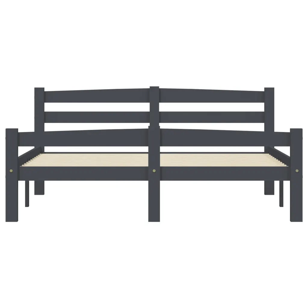 Giroletto Grigio Scuro in Legno Massello di Pino 140x200 cm cod mxl 58064
