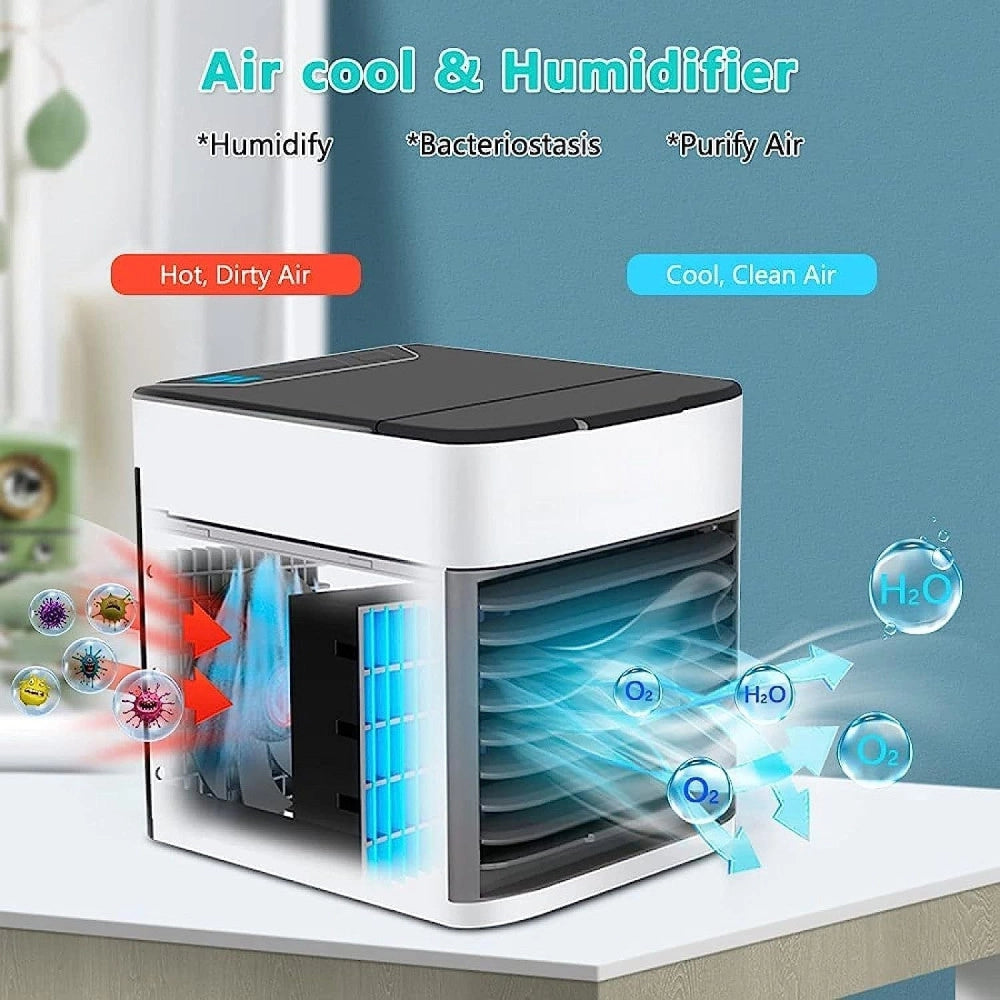 Trade Shop - Mini Condizionatore Portatile Deumidificatore A Ghiaccio Usb Ventilatore X Auto -