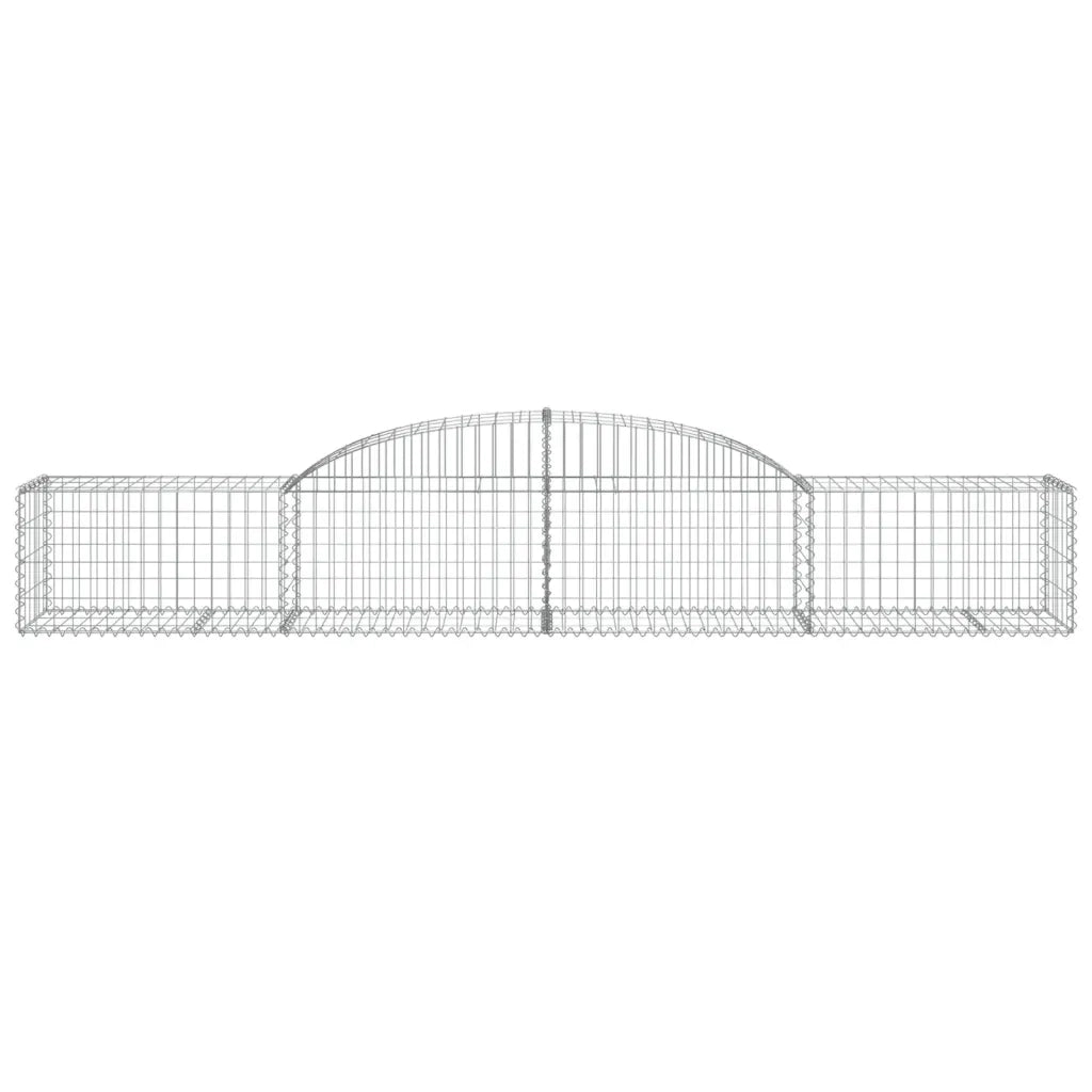 Cesti Gabbioni ad Arco 25 pz 300x50x40/60 cm Ferro Zincato 3146662
