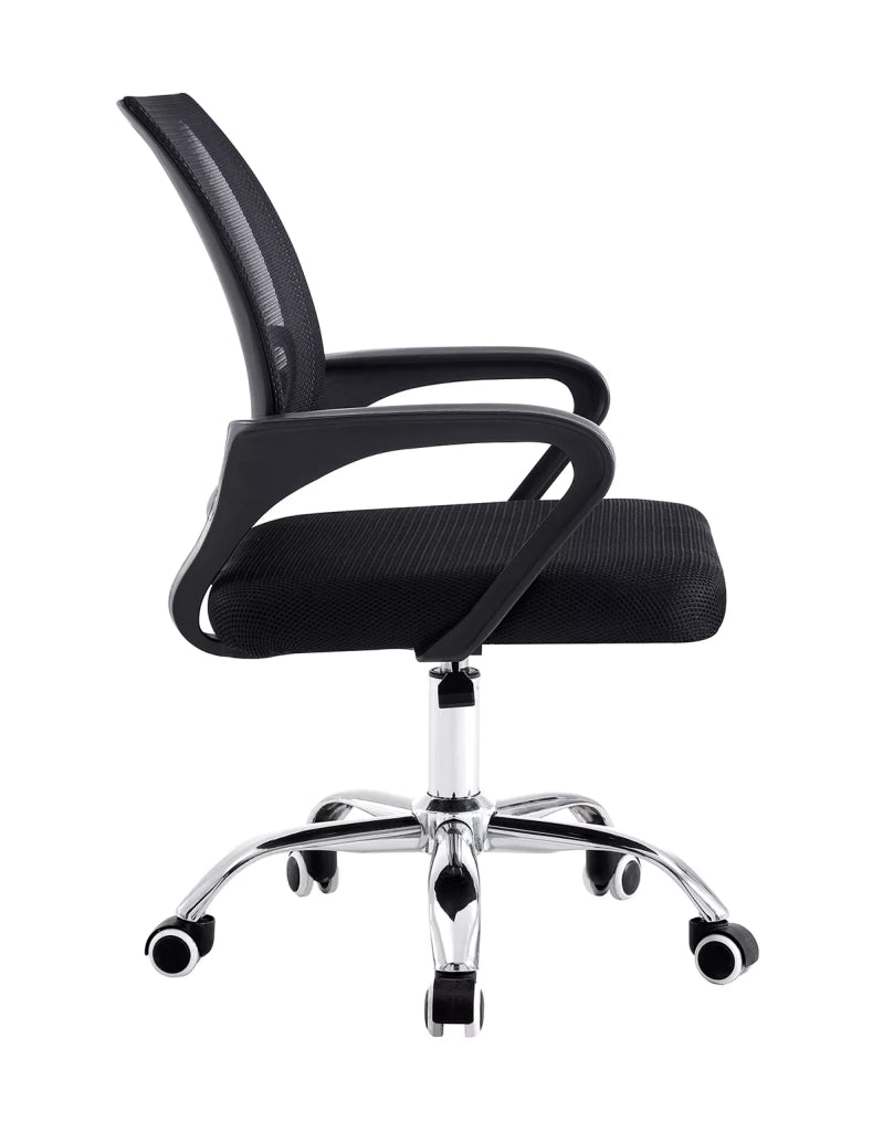 Sedia da ufficio scrivania con Rotelle Girevoli e braccioli ergonomica e con altezza regolabile imbottita e rete traspirante FC-05