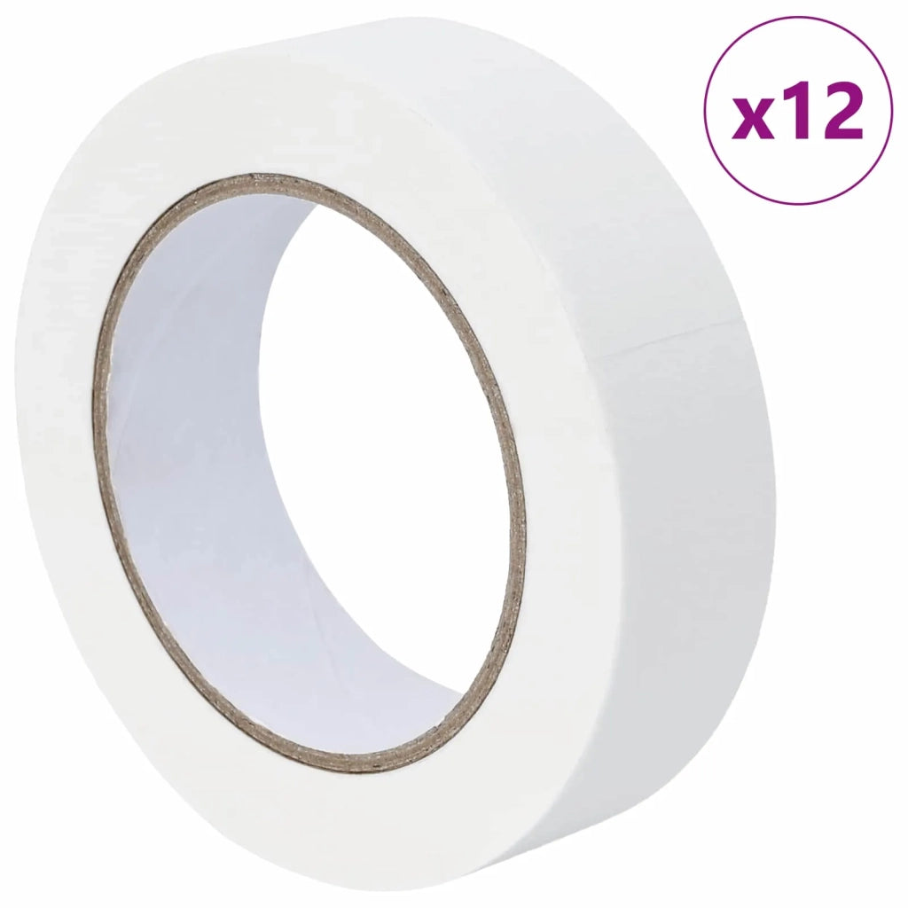 Nastri Adesivi per Pittori 12 pz Bianco 30mm x 50m Carta CFW2725575