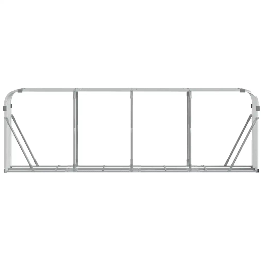 Portaceppi Argento 300x45x100 cm in Acciaio Zincato 364596