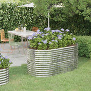 Letto Giardino Acciaio Zincato 152x80x68cm Argento 318952