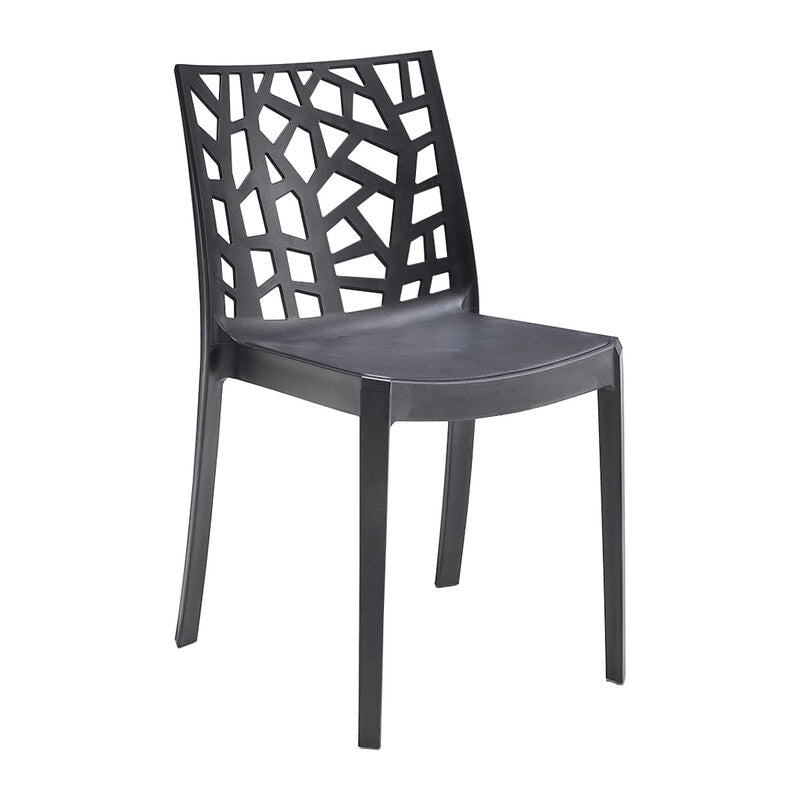 SEDIA RESINA MATRIX NERO GRAFITE
