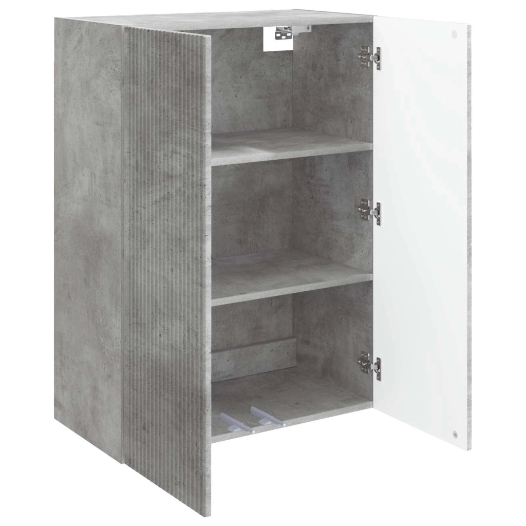 Mobiletto a muro Grigio Cemento 66 x 34,5 x 90 cm