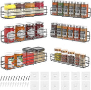 Sostegno per erbe e accessori da appendere alla parete in acciaio inossidabile senza perforazione - accessorio per la cucina - attrezzo di fissaggio per tavolo di lavoro