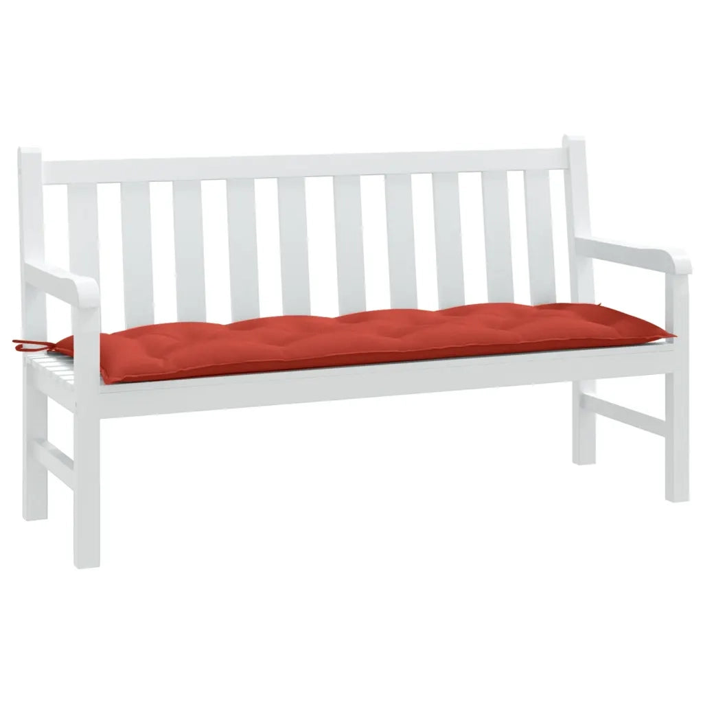 Cuscino Panca | Cuscini per sedie da Giardino Rosso M¨¦lange 150x50x7 cm in Tessuto