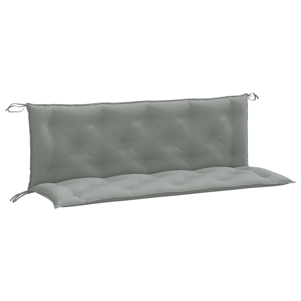 Cuscini Panca Giardino 2pz Grigio Chiaro MÃ©lange 150x50x7 cm