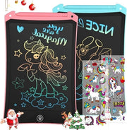 Due tabelle LCD per bambini - tavola di disegno colorata - pittura magnetica - giocattolo educativo - per bambini - ragazzi - ragazze - bambini piccoli - neonati - regali per compleanno - Halloween