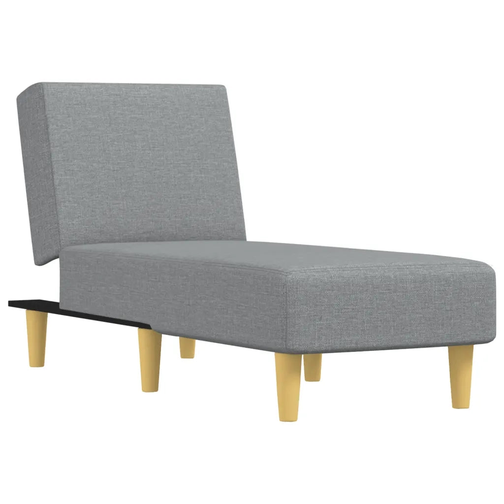 Chaise Longue in Tessuto Grigio Chiarocod mxl 118595