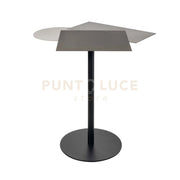 tavolino da caffe kandy Base nera ,avorio ,sabbia ,fango in Ferro 55x44Px55Hcm