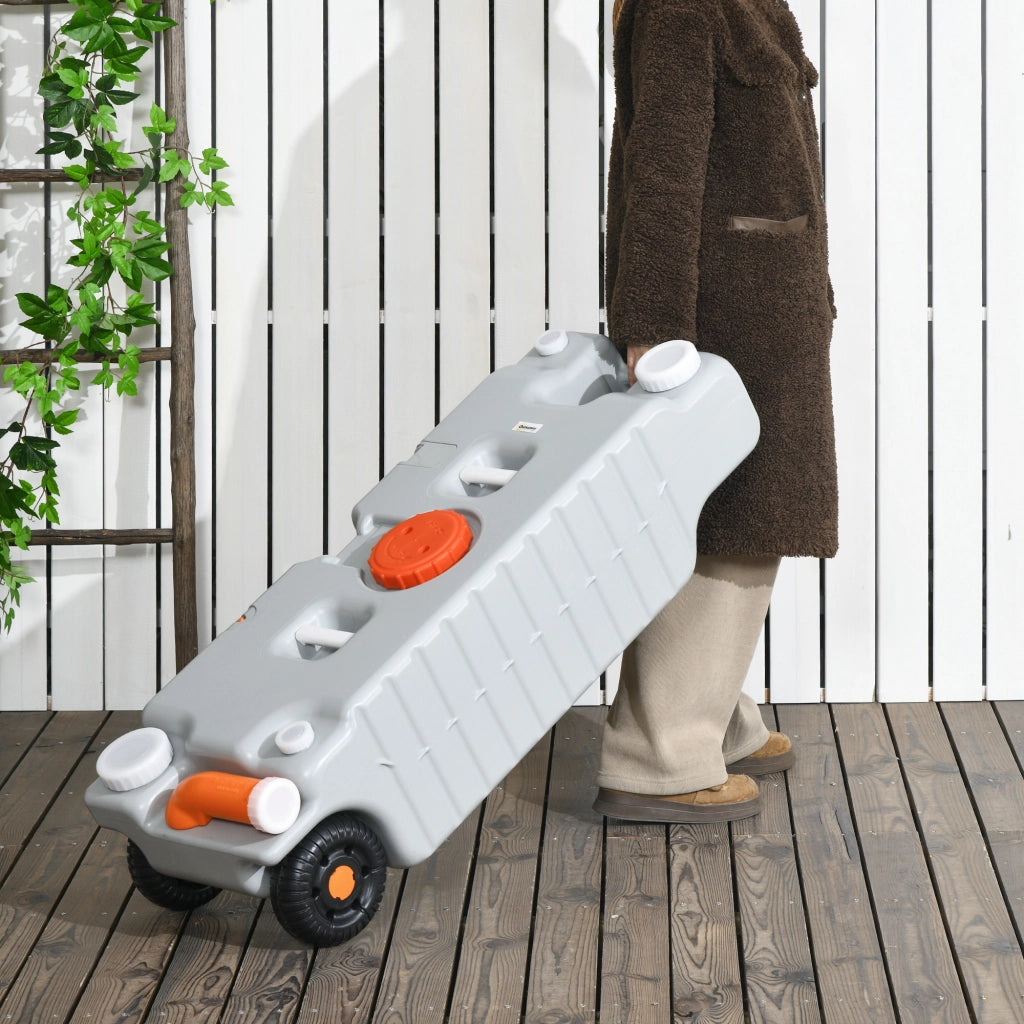 Serbatoio Acqua Portatile 75 Litri ¨C zephmum ¨C Indicatore Livello, 3 Ruote, Maniglia