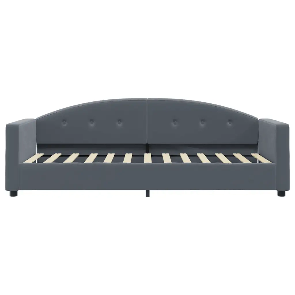 vidaXL Letto da Giorno Grigio Scuro 80x200 cm in Velluto