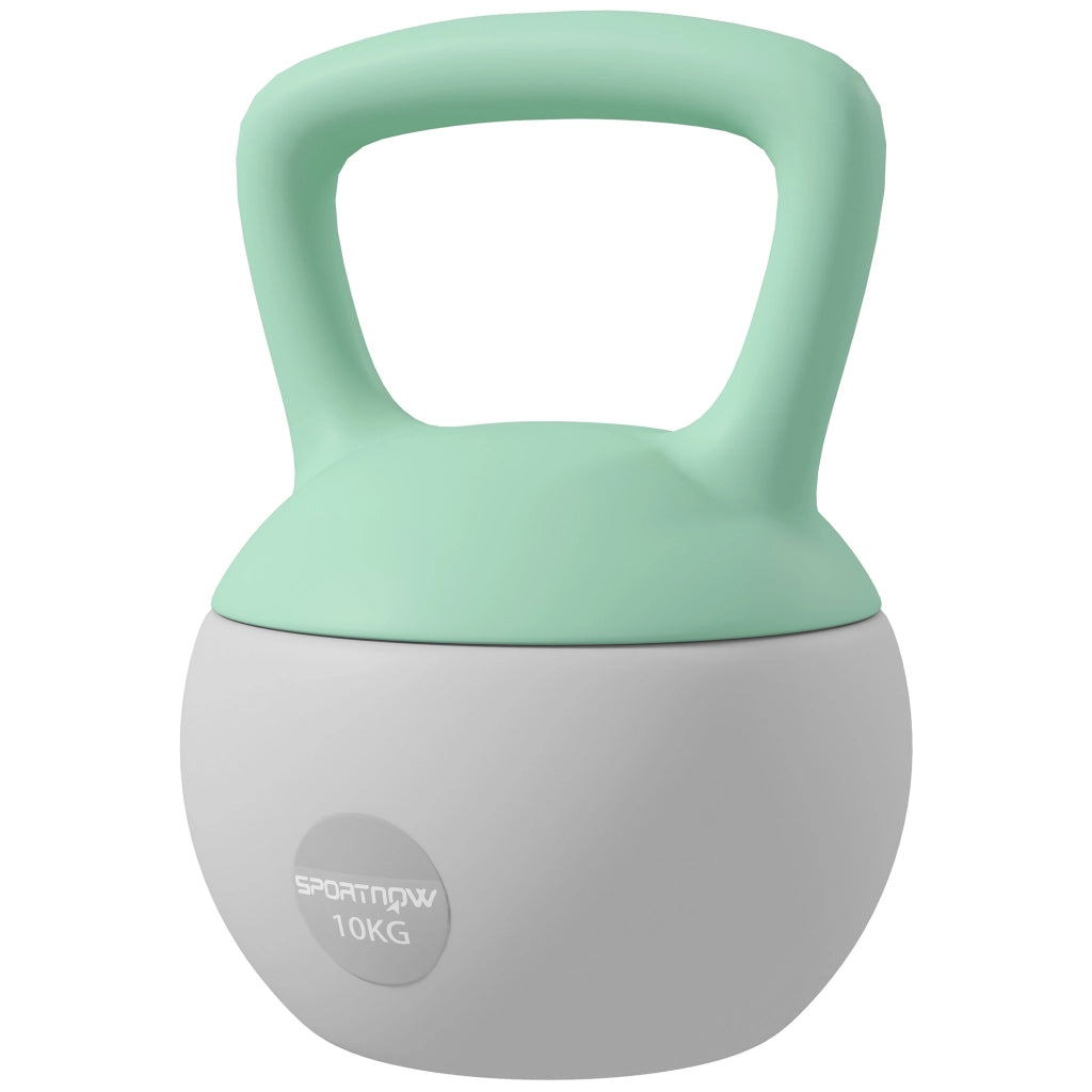 Kettlebell 10 kg ¨C zephmum ¨C Verde e Grigio 21x21x30 cm