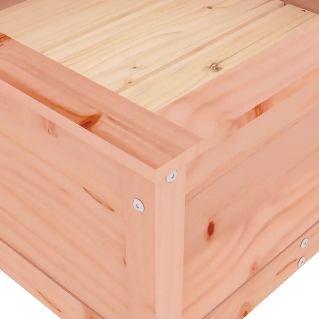 Fioriera da Giardino-Vaso da Esterno 82,5x82,5x39 cm in Legno Massello Douglas