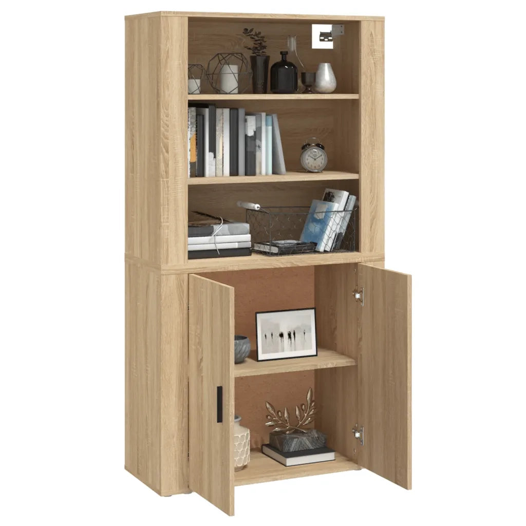 Credenza | Madia | Buffet da pranzo | Armadio da pranzo Rovere Sonoma in Legno Multistrato
