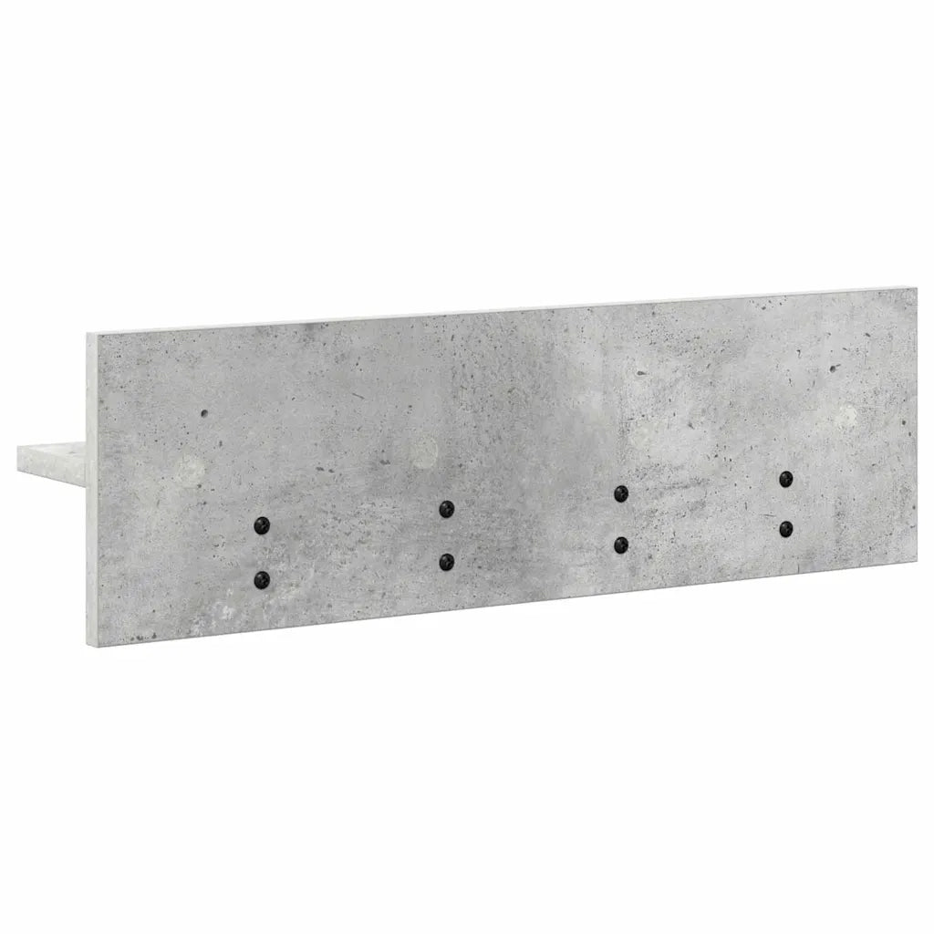 Appendiabiti a muro Grigio cemento 60 x 10,5 x 18 cm 874390
