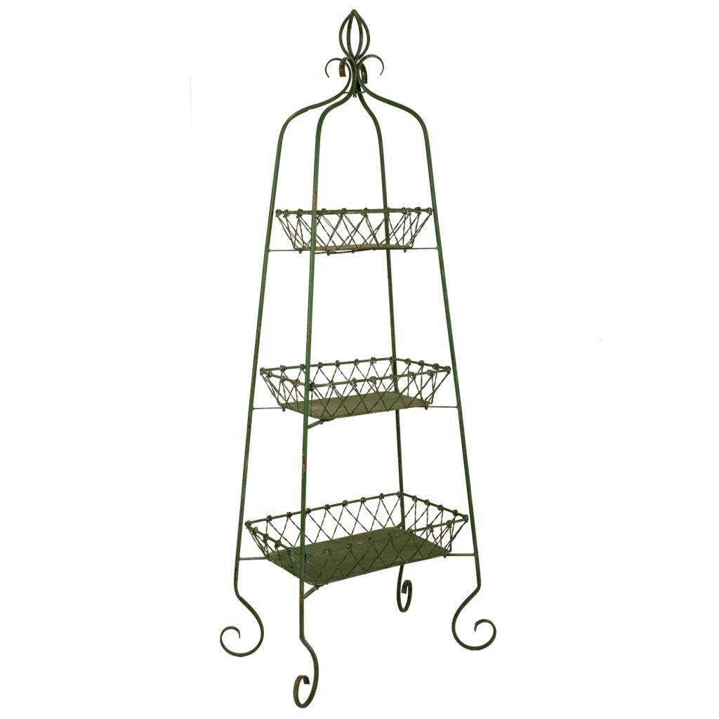Scaffalatura metallica verde 76,8x47,5x195h