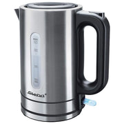 Steba WK 20 INOX Bollitore Elettrico 1,7 L Acciaio Inossidabile con Filtro Rimovibile Base 360° Spegnimento Automatico Protezione da Funzionamento a Secco colore Acciaio Inossidabile