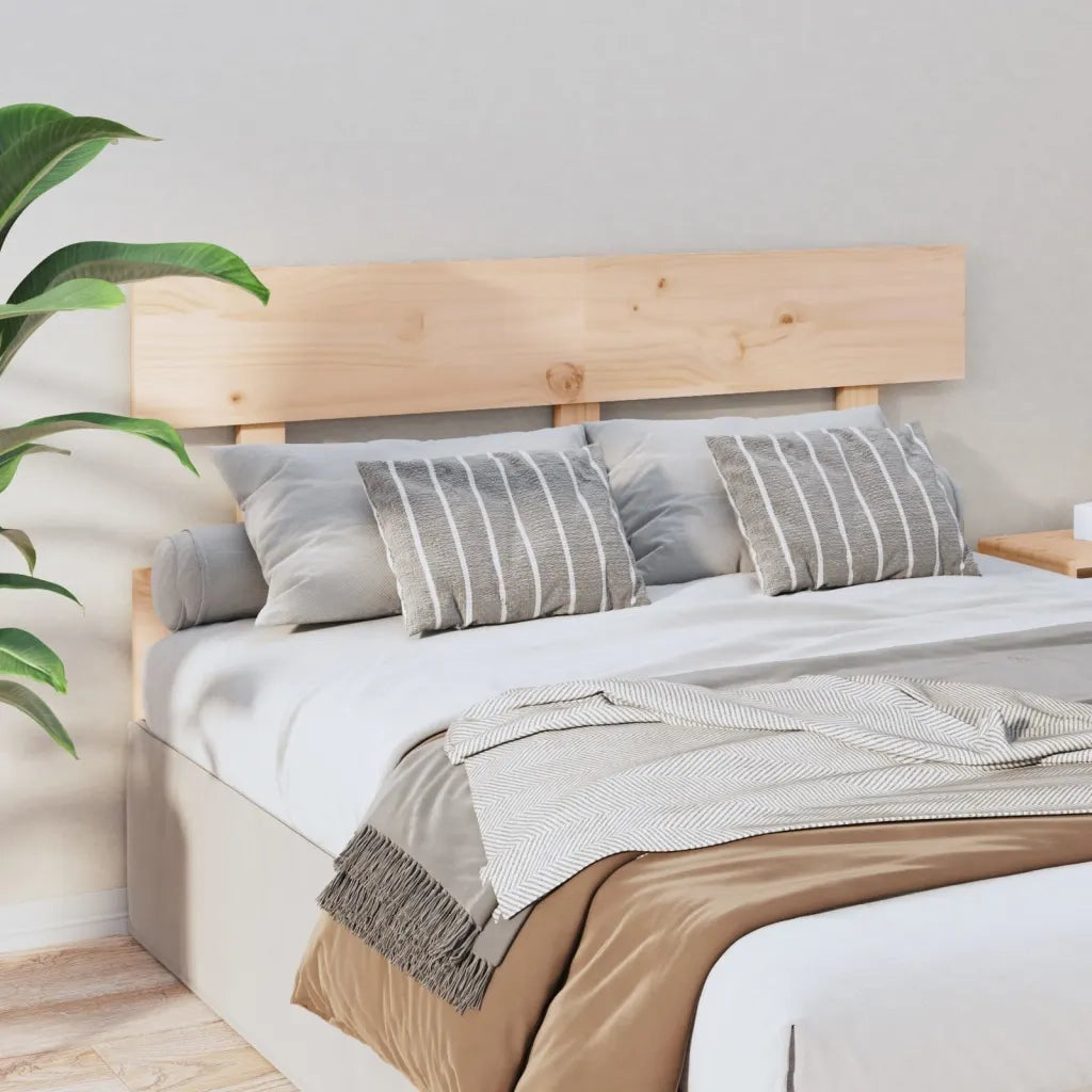 Testiera per Letto 124x3x81 cm in Legno Massello di Pino 819060