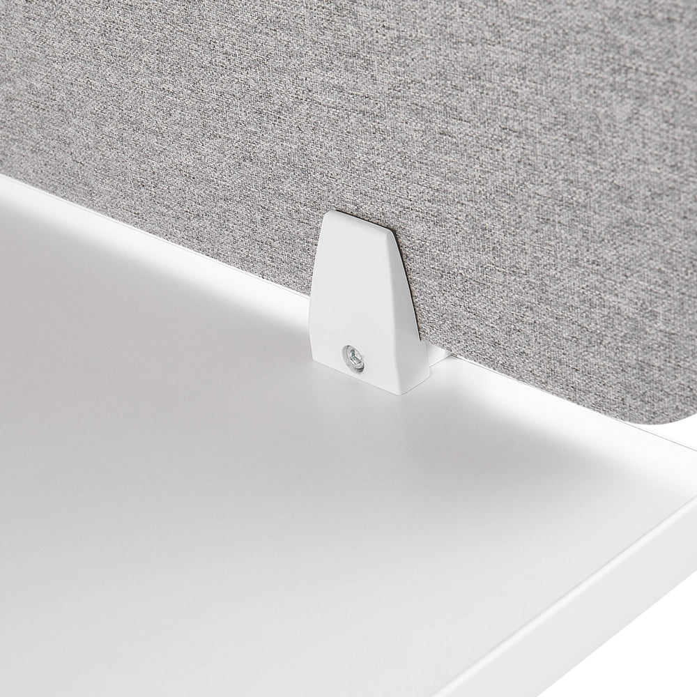 Pannello Divisorio Grigio Chiaro Fonoassorbente 180 x 40 cm in Plastica PET