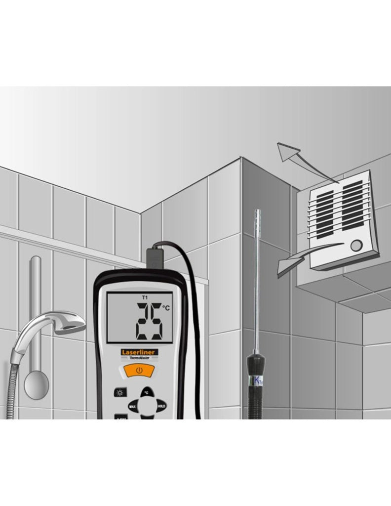 Sensore di temperatura tipo K LASERLINER 082.435A - ThermoSensor Air
