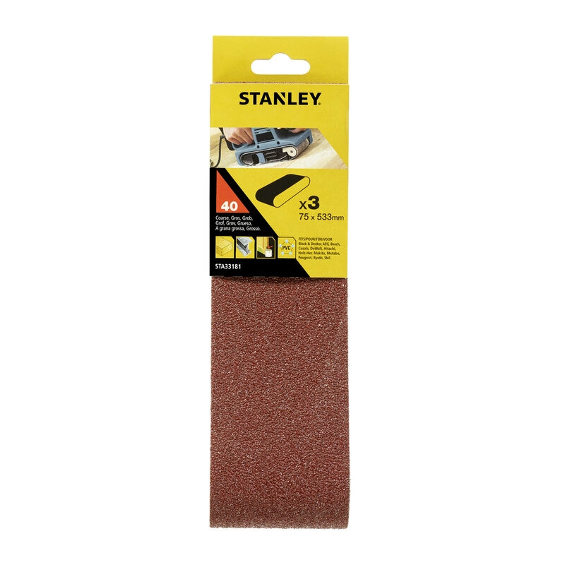 PIRANHA STANLEY STA33181 (X33181) 3 NASTRI 75x533 GR.40- STANLEY- 1,0 pz