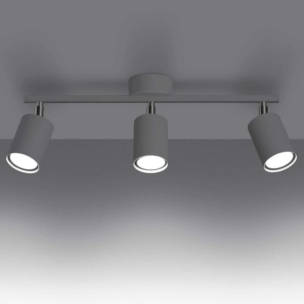 Pure Lume Fjello plafoniera 3 spot orientabili bianca