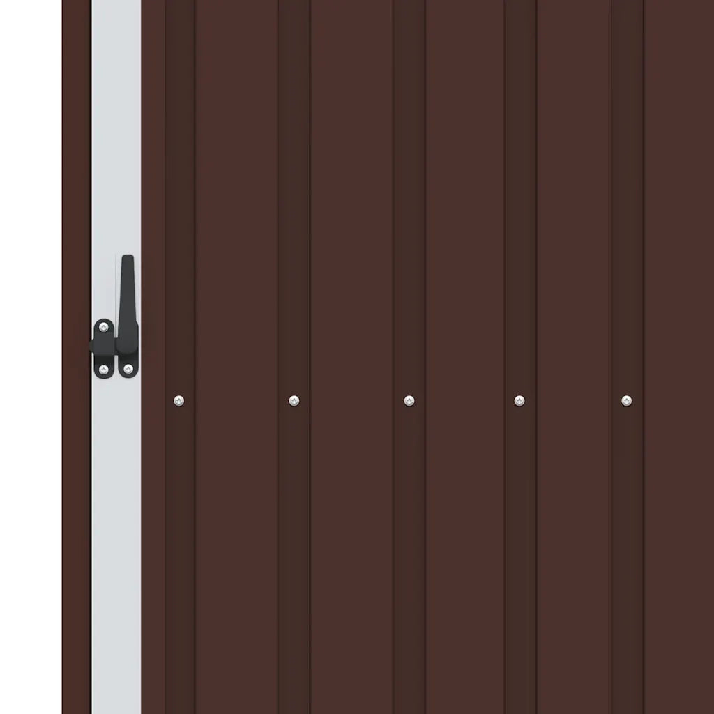 Capanno per Legna da Giardino 245x98x159 cm in Acciaio Zincato 46296