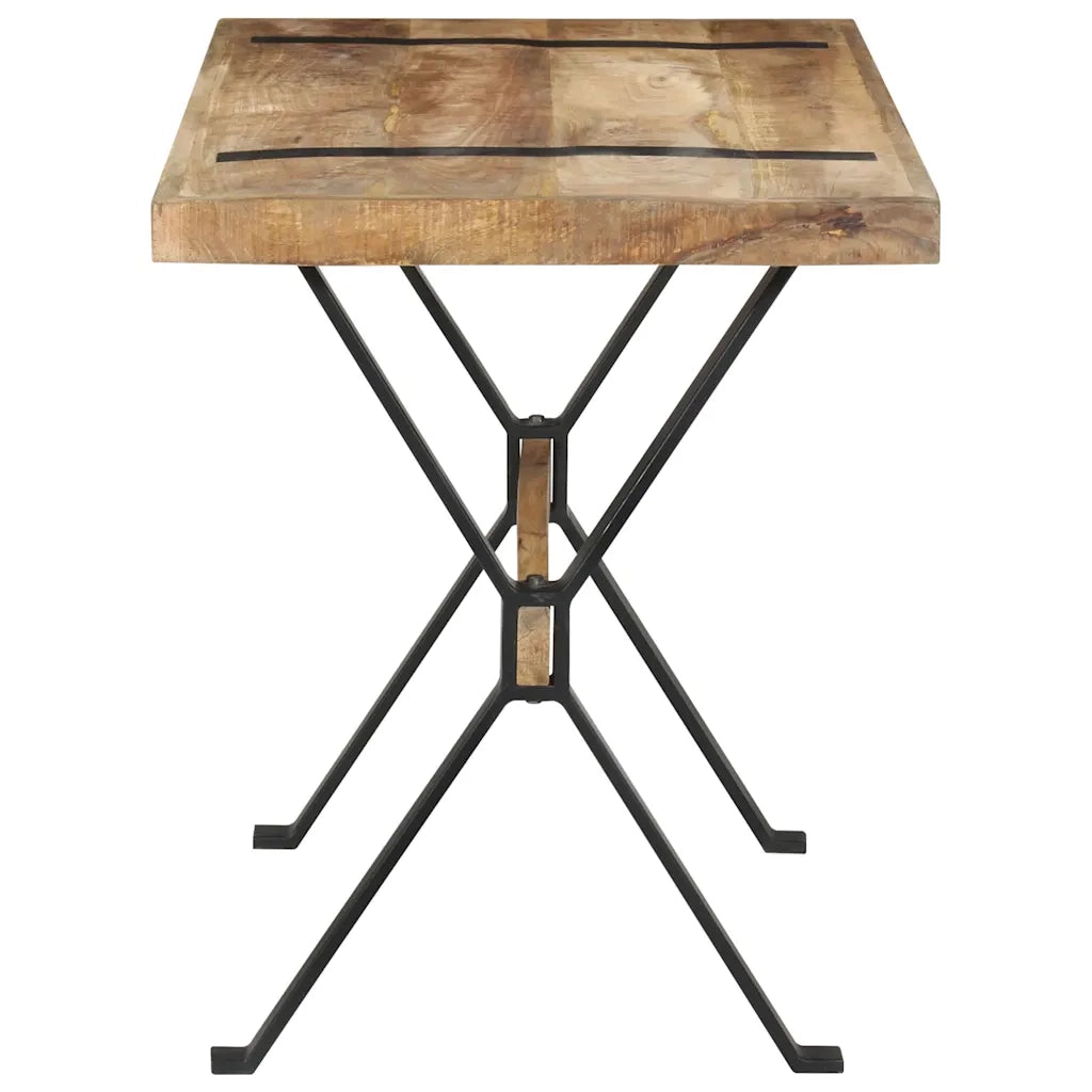 Tavolo da Pranzo 120x60x76 cm in Legno di Mango Grezzo cod mxl 18696