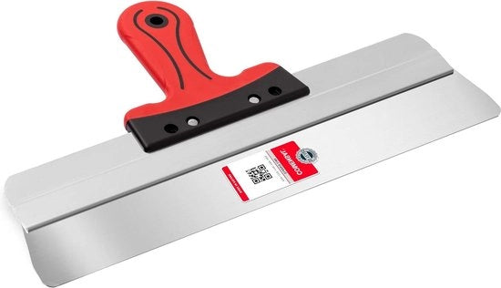 Spatola per posizionamento 350 mm - spatola per facciate - progettata ergonomicamente - attrezzo per intonaco - acciaio inossidabile - Made in UE