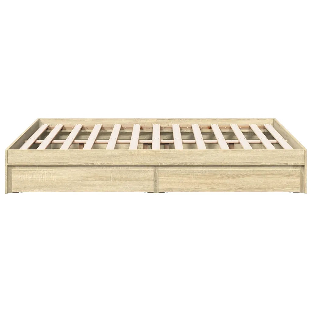 Giroletto Cassetti Rovere Sonoma 120x200 cm Legno Multistrato