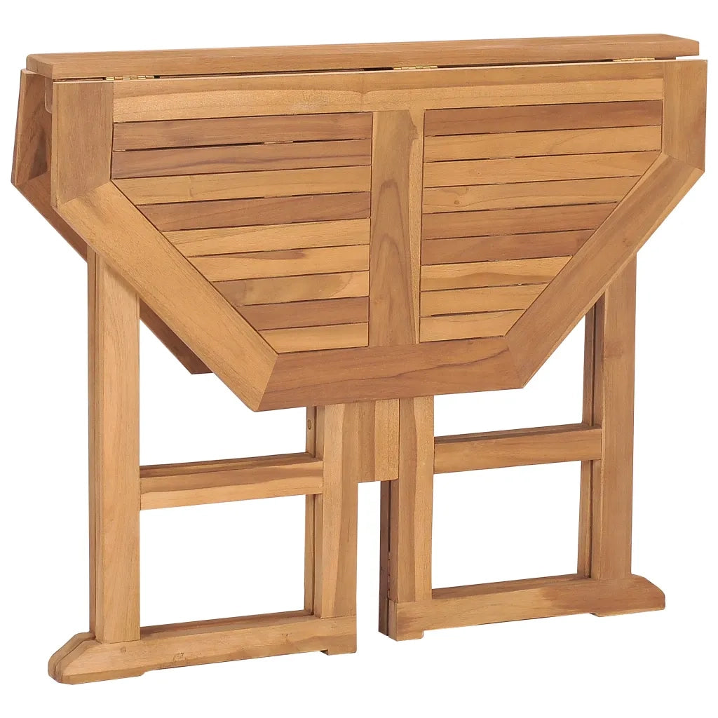 Tavolo da Giardino Pieghevole 90x90x75 cm in Massello di Teak 315447