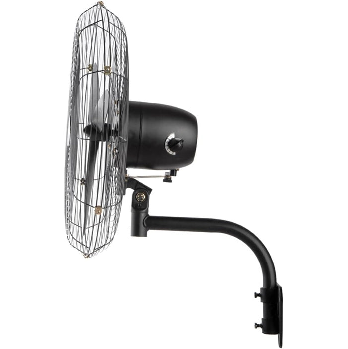 Ventilatore Industriale a Parete Potenza 200 W Diametro 76 cm in Acciaio Nero
