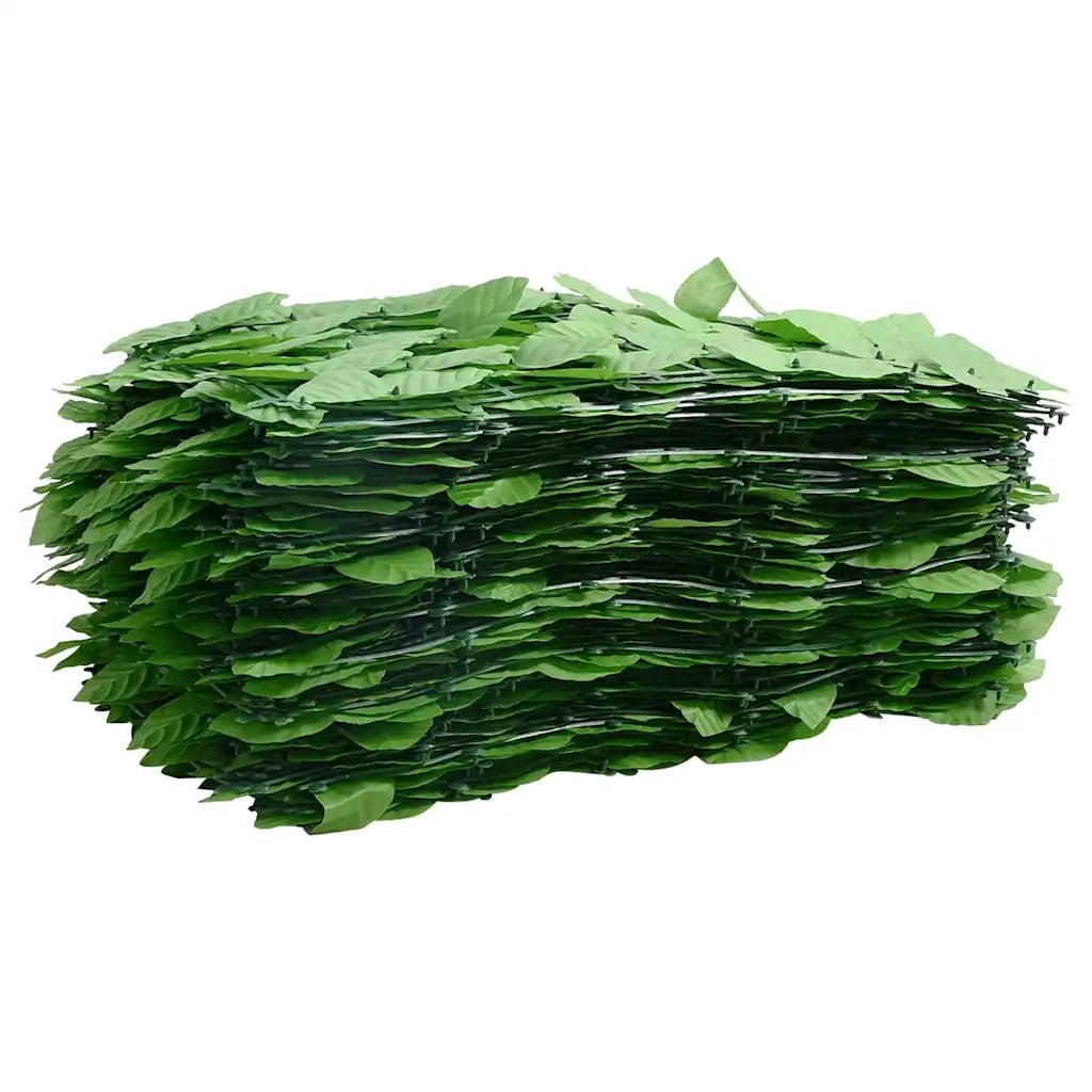 Paravento da Balcone-Pannello per balcone con Foglie Verdi 500x100 cm