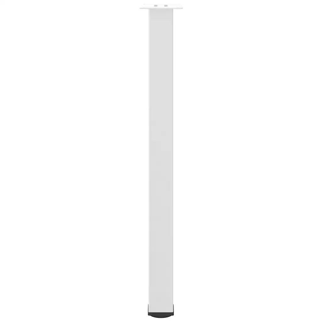 Gambe per tavolo da bar 4 pz bianche 100-102 cm in acciaio 4012477