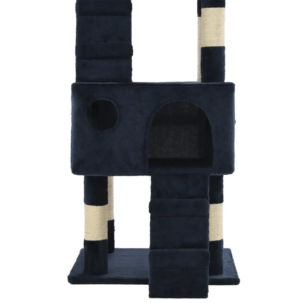 Albero per Gatti con Tiragraffi in Sisal 170 cm Blu CFW9667882