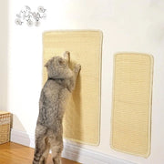Due pezzi di pelle di krab per gatti, 60 x 40 cm e 50 x 25 cm, antiscivolo, pelle di sisal naturale robusta, protegge tappeti e divani