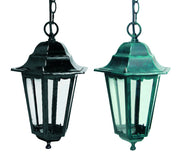 LANTERNA CON CATENA MODELLO BERLINO  60w IP44 mm.192x192x947h. colore nero    SYNTESY