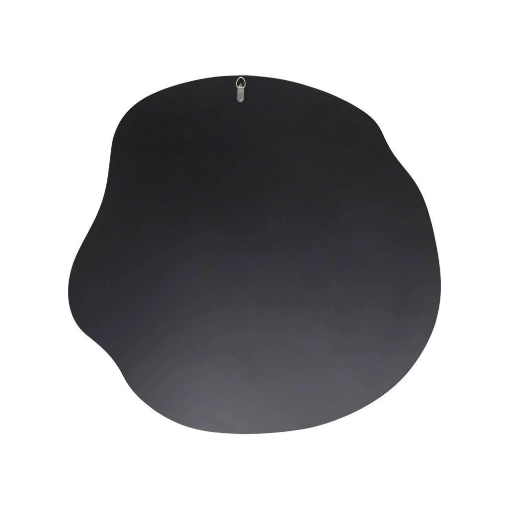 Specchio organico motivo legno, 74,5cm, nero