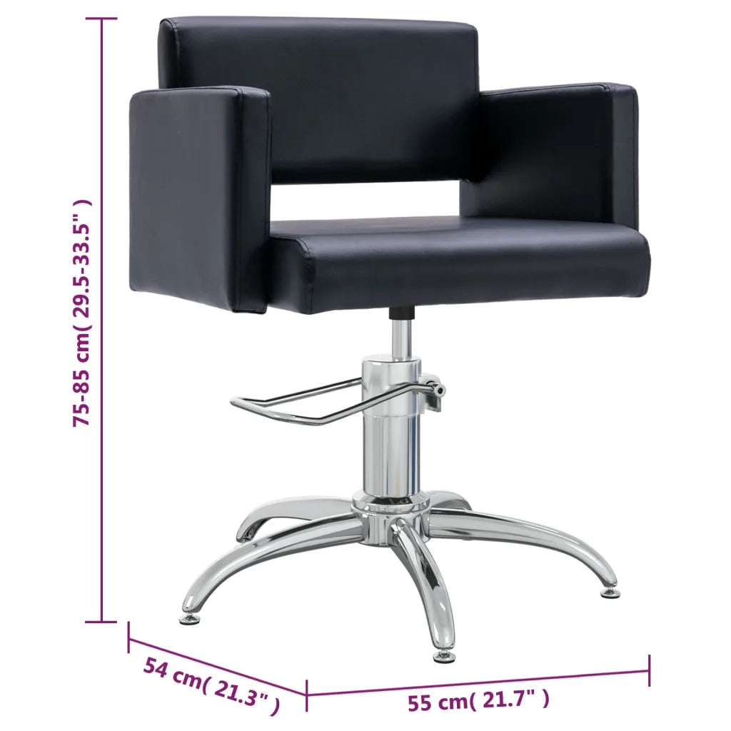 Poltrona per Salone di Bellezza in Similpelle Nera 337181