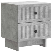 Armadio da Notte Grigio Cemento 43 x 34,5 x 47,5 cm