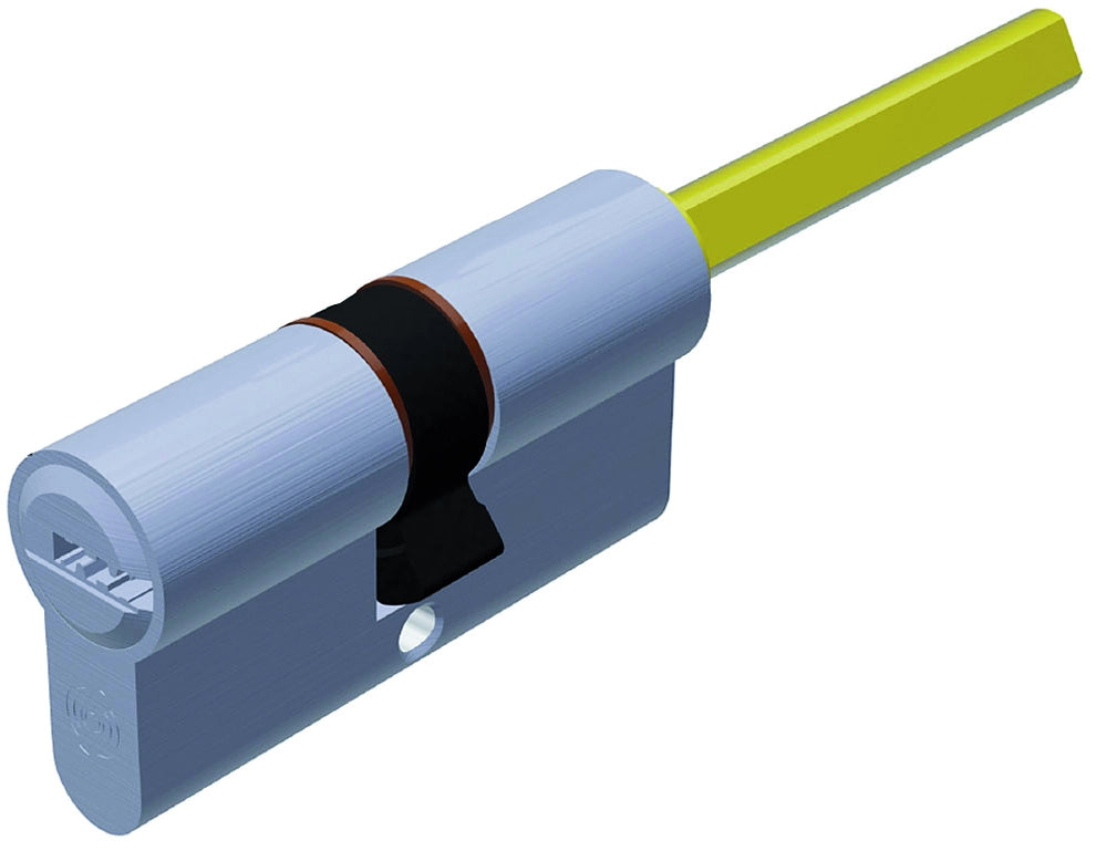 Securemme CILINDRO CROMO SATINATO EVOK1 CON CODOLO 5 chiavi mm. 70 (30+40)