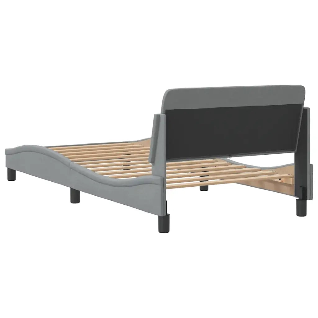 Giroletto-Struttura Letto Dover Grigio Chiaro 100x200 cm Tessuto